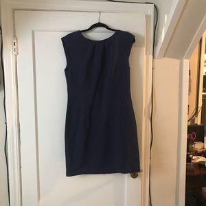 Navy Blue Business Dress